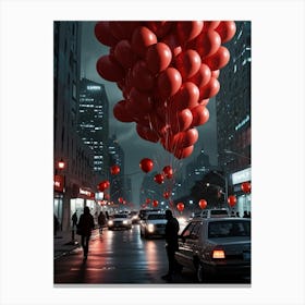 Red Balloons 1 Canvas Print