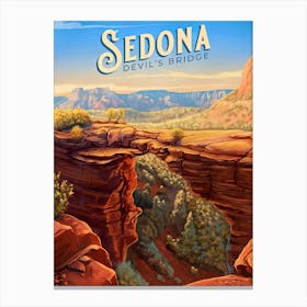 Sedona Devil'S Bridge Canvas Print