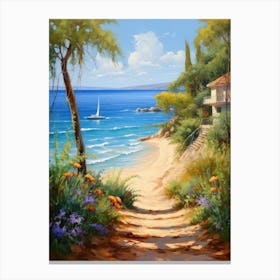 Path To The Sea 3 Canvas Print