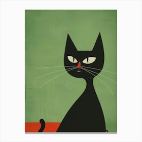 Black Cat Canvas Print 6 Canvas Print