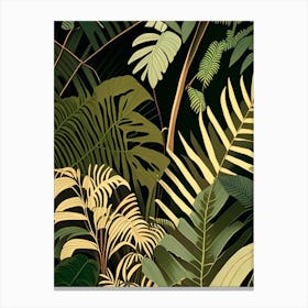 Jungle Foliage 3 Light Rousseau Inspired Canvas Print