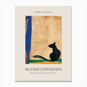 Squirrel 1 Matisse Inspired Exposition Animals Poster Canvas Print