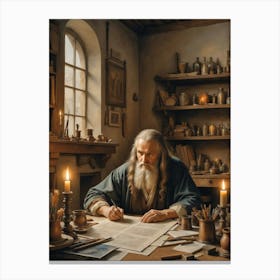 Leonardo da Vinci A Master's Domain Canvas Print