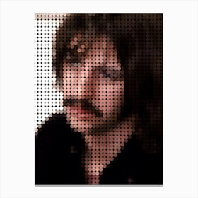 Ringo The Beatles In Style Dots Canvas Print