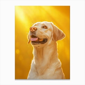 Golden Labrador Retriever. Generated AI. Art Print Canvas Print