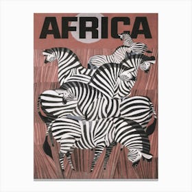 Africa Vintage Travel Poster Canvas Print