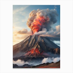 Erupting Volcano 2 Canvas Print