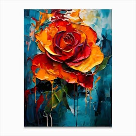 Rose Oil Art Canvas Print