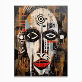 African Face, Tribe, Native african Canvas Print