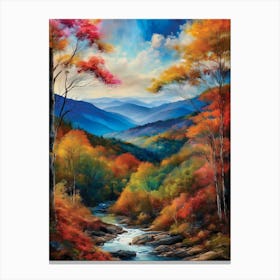 Autumn In The Smoky Mountains 4 Canvas Print