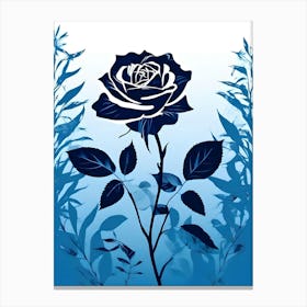 Blue Rose 2 Canvas Print