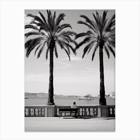 Palma De Mallorca, Spain, Mediterranean Black And White Photography Analogue 2 Canvas Print