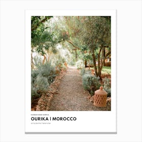 Coordinates Poster Ourika Morocco 2 Canvas Print