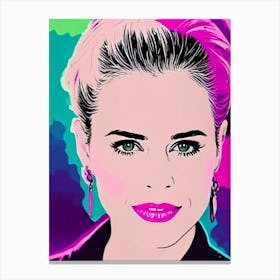 Neve Campbell Pop Movies Art Movies Canvas Print