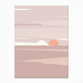 Sunset Over The Ocean Canvas Print