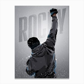 Rocky Win with Text Canvas Print