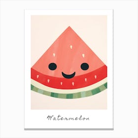 Friendly Kids Watermelon 3 Poster Canvas Print