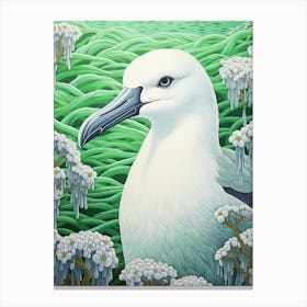 Ohara Koson Inspired Bird Painting Albatross 4 Canvas Print