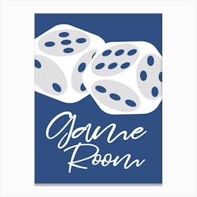 Game Room Sign Canvas Print