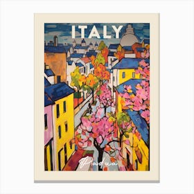 Padua Italy 2 Fauvist Painting Travel Poster Canvas Print