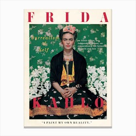 Frida Kahlo Portrait 2 Canvas Print