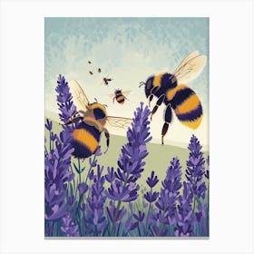 Meliponini Bee Storybook Illustrations 13 Canvas Print