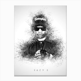 Eazy E Rapper Sketch Canvas Print