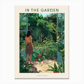 In The Garden Poster Giverny Gardens France 2 Canvas Print