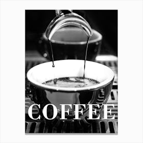 Coffee Barista Black and White_2365346 Canvas Print