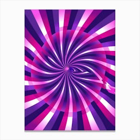 Psychedelic Purple Rays Canvas Print