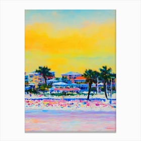 Clearwater Beach, Florida Bright Abstract Canvas Print