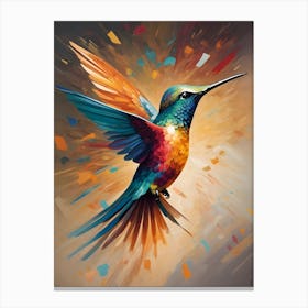 Hummingbird Magnificent flight Canvas Print