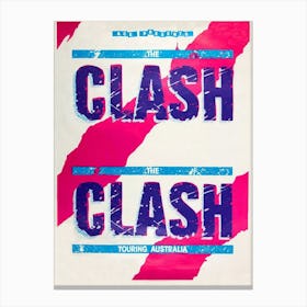 Ace Presents The Clash Touring Australia Canvas Print