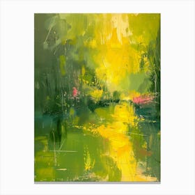 Abstract Of A Green Forest Canvas Print