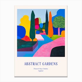 Colourful Gardens Chiswick House Gardens United Kingdom 4 Blue Poster Canvas Print