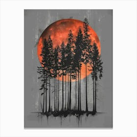 Red Moon Canvas Print Canvas Print