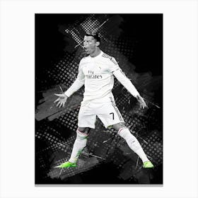 Cristiano Ronaldo Sketch 3 Canvas Print