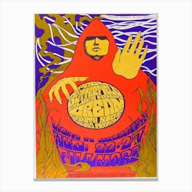 A Cream Fillmore Auditorium Concert Poster Bg 79 Canvas Print