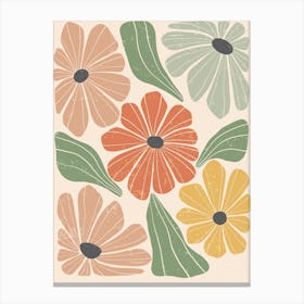 Vintage Flowers Canvas Print