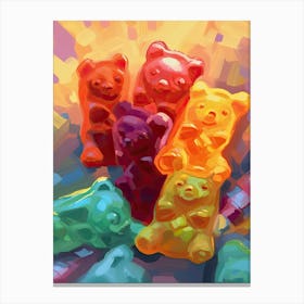Gummy Bears Oil Painting 2 Canvas Print