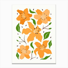 Orange Lilies Canvas Print