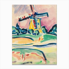Windmill, Ernst Ludwig Kirchner Canvas Print