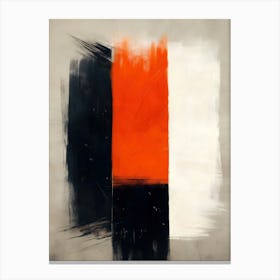 'Orange And Black' Canvas Print