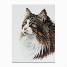Norwegian Forest Cat Painting 4 Canvas Print