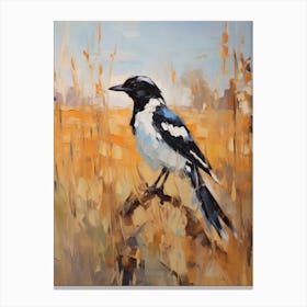 Bird Painting Magpie 2 Canvas Print