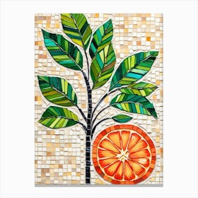 Orange Tree Mosaic 1 Canvas Print