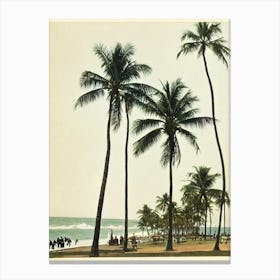 Galle Face Green Beach Colombo Sri Lanka Vintage Canvas Print