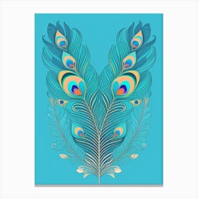 Peacock Feathers 1 Canvas Print