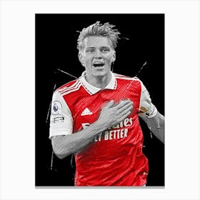 Martin Ødegaard Arsenal 2 Canvas Print