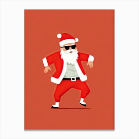 Santa Claus Dancing 3 Canvas Print